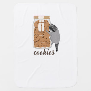 Raccoon-Cookies Baby Blanket