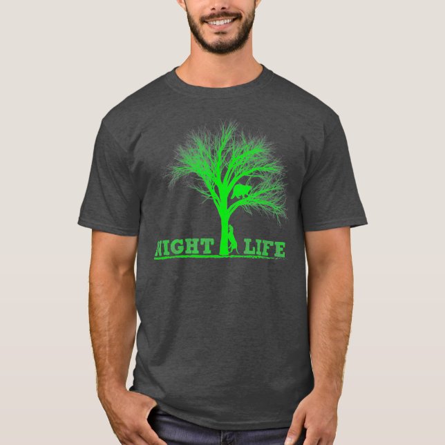Raccoon Coon Hunting Night Life Raccoon Gifts T-Shirt (Front)