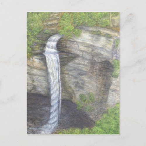 Raccoon Creek Falls Waterfall Postcard