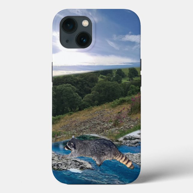 Raccoon Crossing Case-Mate iPhone Case (Back)