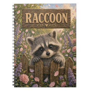 Raccoon Cute Baby Storybook Nursery Animal Notebook