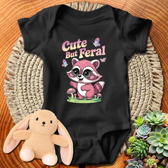 Raccoon Cute But Feral Baby Bodysuit (Creator Uploaded)