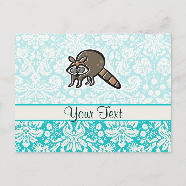 Raccoon; Cute Postcard (Front)
