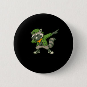 Raccoon Dab Streetwear Clic Funny For Men Women Ki Button