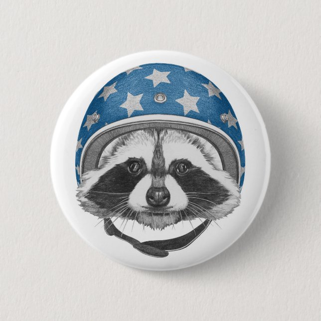 Raccoon Daredevil Button (Front)