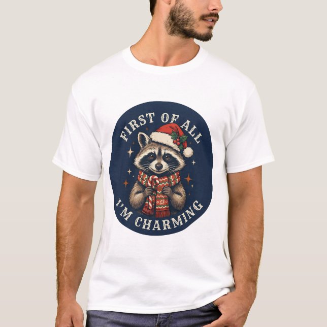 raccoon Design T-Shirt (Front)