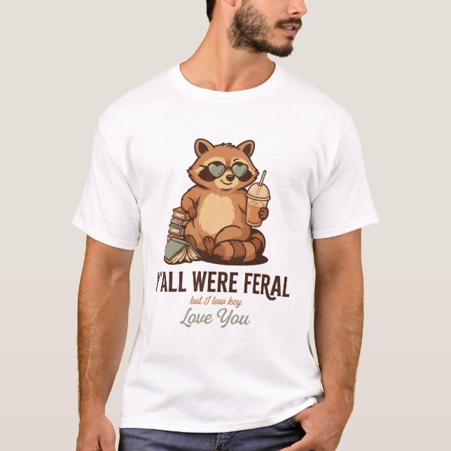 raccoon design T-Shirt (Front)