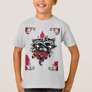 Raccoon design t shirt 6