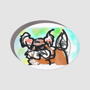 Raccoon dog cute car magnet
