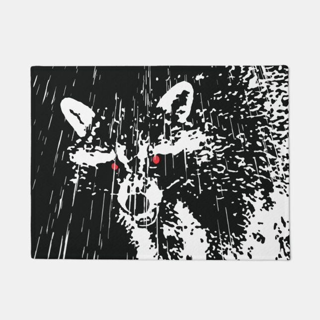 Raccoon Doormat (Front)