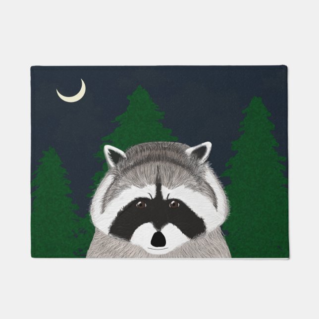 Raccoon Doormat (Front)