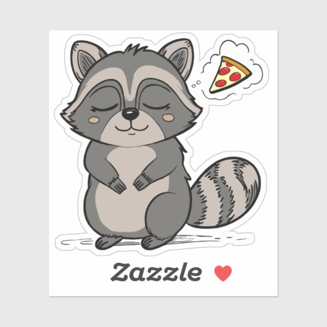 Raccoon Dream - Pizza! Sticker (Sheet)