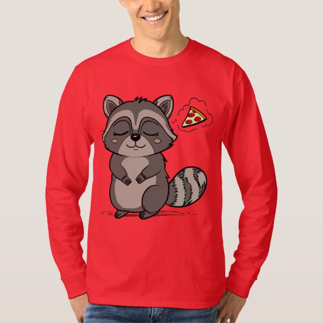 Raccoon Dream - Pizza! T-Shirt (Front)