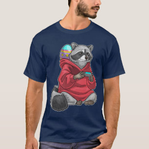 Raccoon Easter Gamer T-Shirt