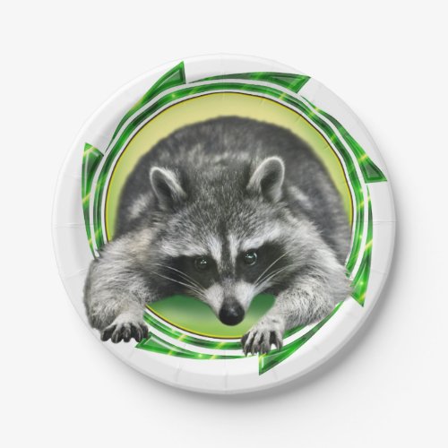 Raccoon Face Paper Plates