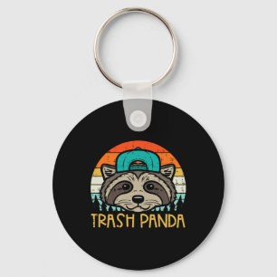 Raccoon Face Trash Panda Cool Street Cat Boys Kids Keychain