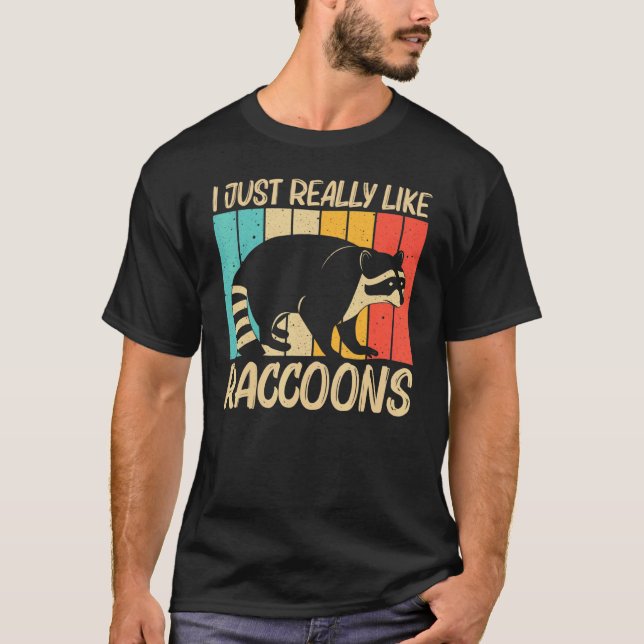 Raccoon For Men Women Common Raccoon  1 T-Shirt (Front)