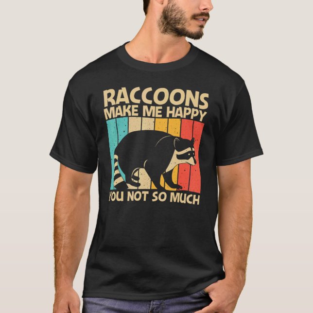 Raccoon For Men Women Common Raccoon  2 T-Shirt (Front)