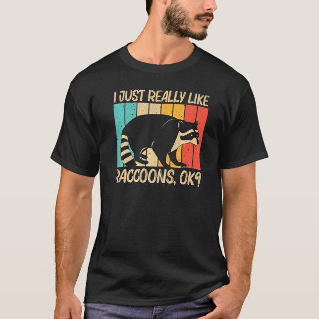 Raccoon For Men Women Common Raccoon T-Shirt (Front)