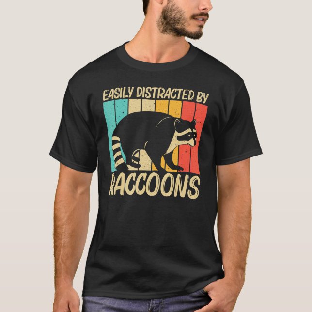   Raccoon For Men Women Common Raccoon   T-Shirt (Front)