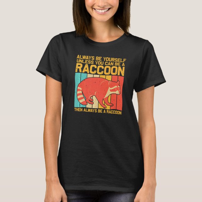 Raccoon For Men Women Kids Raccoon T-Shirt (Front)