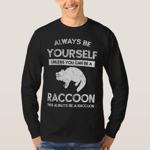 Raccoon Funny Vintage T_Shirt