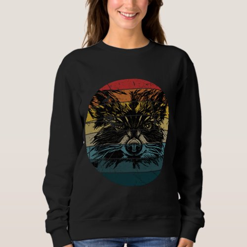 Raccoon Gift for Mapache Marten Raccoon Sweatshirt