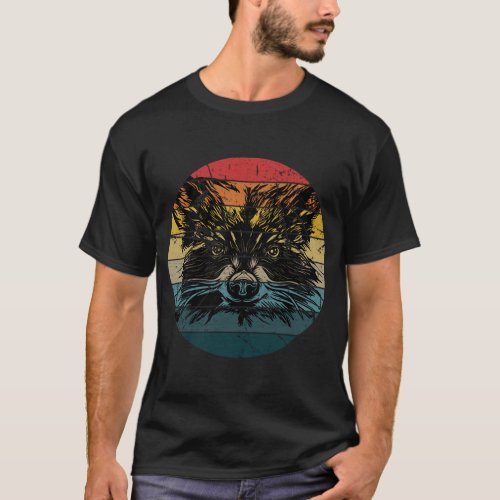 Raccoon Gift for Mapache Marten Raccoon T_Shirt