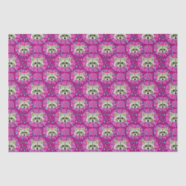 raccoon_gray and pink tissue paper (Front)