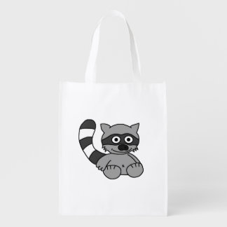 Raccoon Grocery Bag