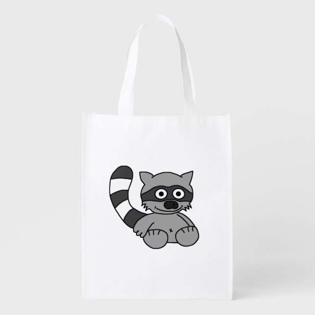 Raccoon Grocery Bag (Front)