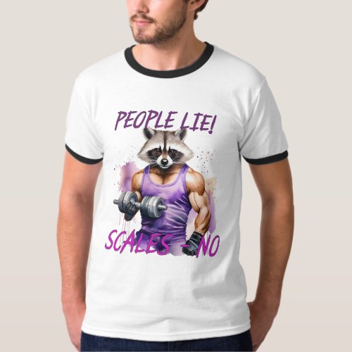 raccoon gym big guy T_Shirt