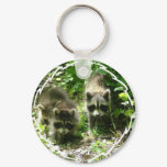 Raccoon Habitat Keychain