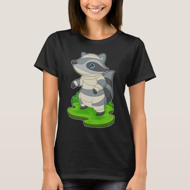 Raccoon Halloween Mommy T-Shirt (Front)