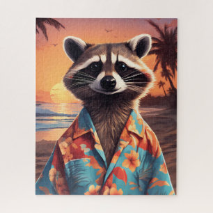 Raccoon Holiday Jigsaw Puzzle