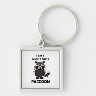 Raccoon I am A Night Owl Funny Raccoon