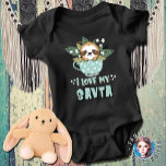 Raccoon I Love My Savta Baby Bodysuit<br><div class="desc">Looking for the perfect Savta gift? Look no further! This Kawaii Raccoon I Love My Savta Baby Bodysuit is the perfect way to show your Savta how much you love her. This bodysuit is soft and comfortable, making it perfect for your little one. With a strong introduction about what Savta...</div>