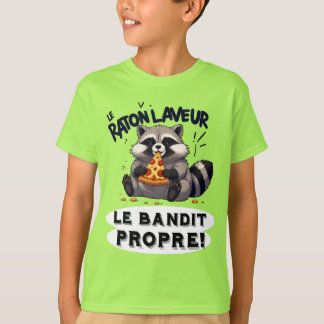 Raccoon Illustration Humor The Clean Bandit T-Shirt
