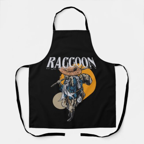 raccoon_illustration_streetwear apron