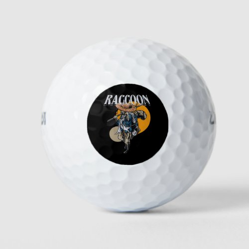 raccoon_illustration_streetwear golf balls