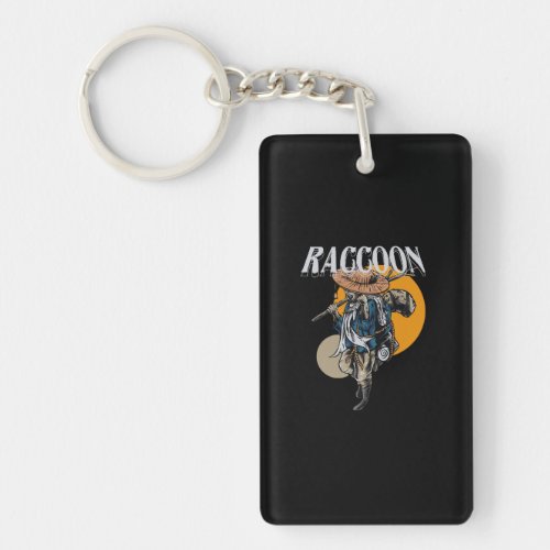 raccoon_illustration_streetwear keychain