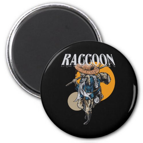 raccoon_illustration_streetwear magnet