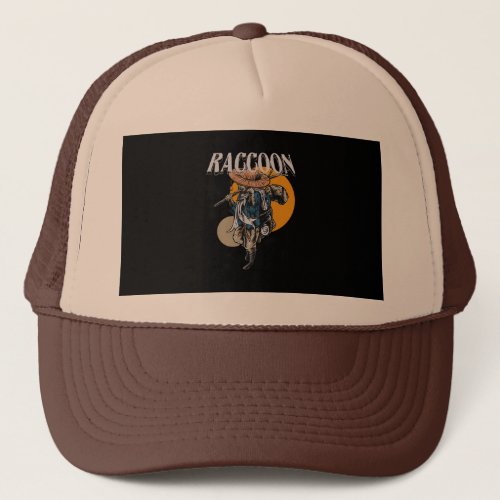 raccoon_illustration_streetwear trucker hat