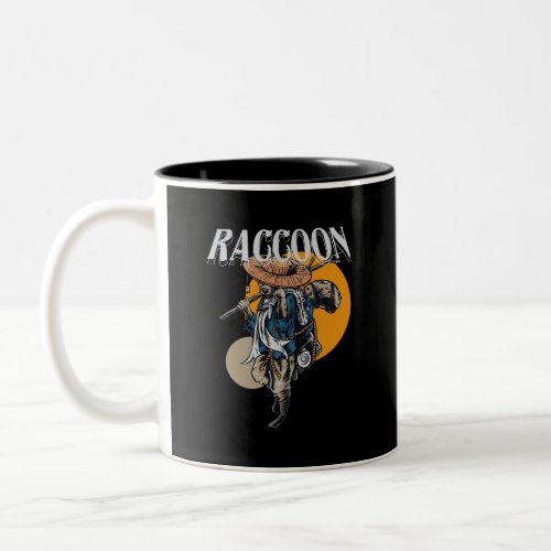 raccoon_illustration_streetwear Two_Tone coffee mug