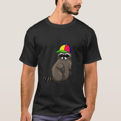 Raccoon in a Propeller Hat No Chair Edit T_Shirt