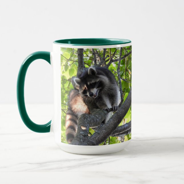 Raccoon in a Tree   Mug (Left)