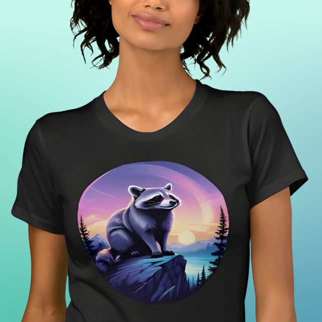 Raccoon in the Forest at Sunset T-Shirt (Creator Uploaded)