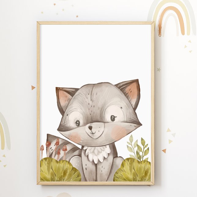Raccoon Kids Room Print Cute Animal Poster (Creator Uploaded)