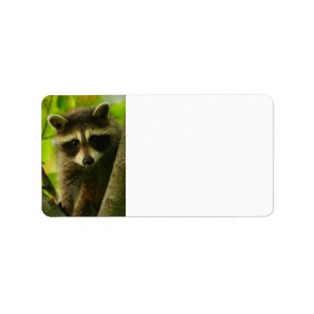 Raccoon Label by WorldDesign at Zazzle