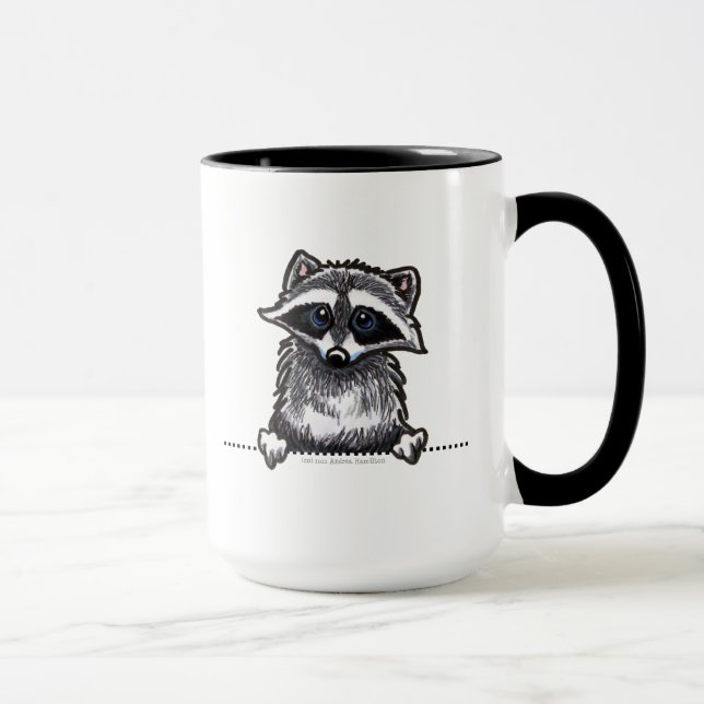 Raccoon Line Art Mug (Right)